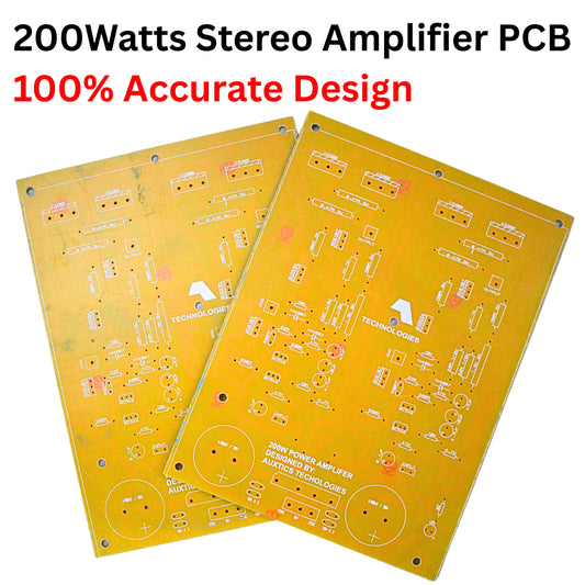 High Quality 200W Amplifier Bare Board – DIY Kit | Designed by Auxtics Technologies