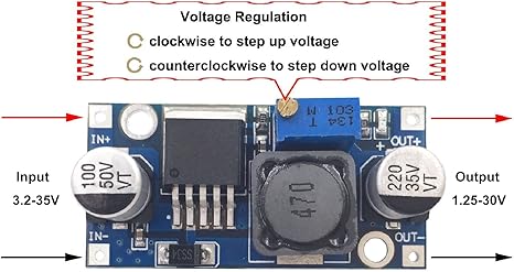 LM2596 DC-DC Buck Converter Step-Down Voltage Regulator Module | Adjustable Power Supply