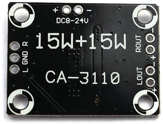 CA3110 Class D Amplifier Module | Compact 15 W Stereo Audio Amp for DIY Projects