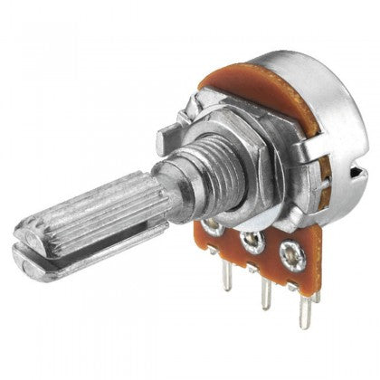 50 KΩ Mono Potentiometer – Linear Taper Rotary Variable Resistor (B50K) for Audio & DIY Electronics