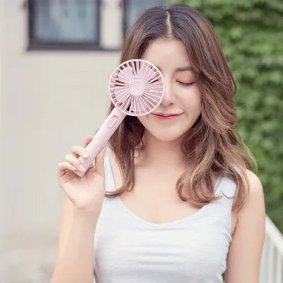 Rechargeable Hand‑Held Fan with 18650 Battery – Portable USB Personal Cooler, 3‑Speed