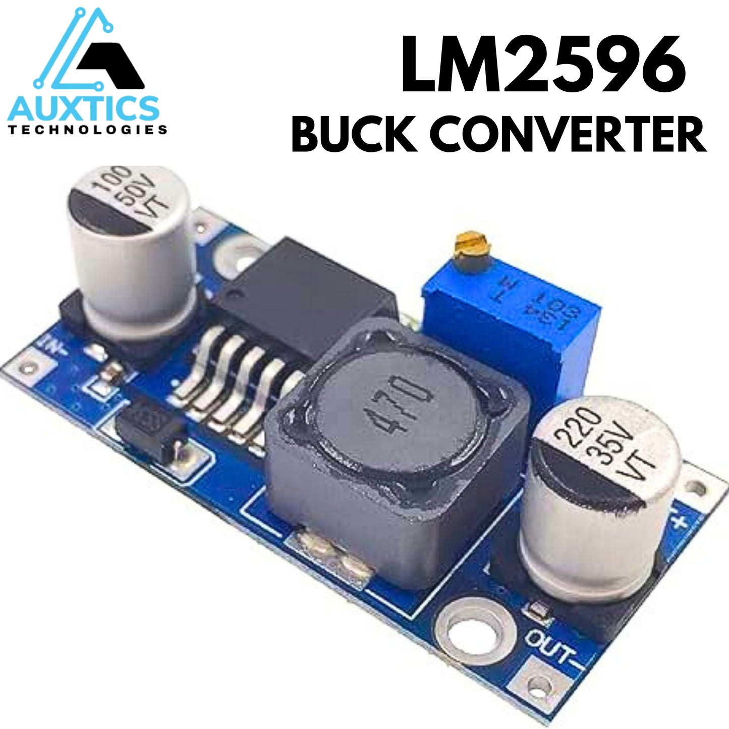LM2596 DC-DC Buck Converter Step-Down Voltage Regulator Module | Adjustable Power Supply