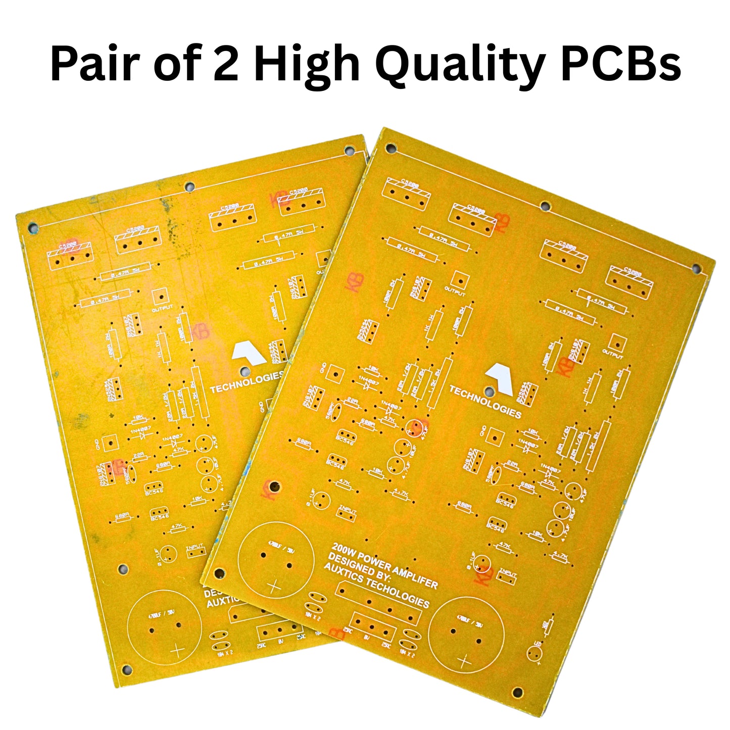 High Quality 200W Amplifier Bare Board – DIY Kit | Designed by Auxtics Technologies