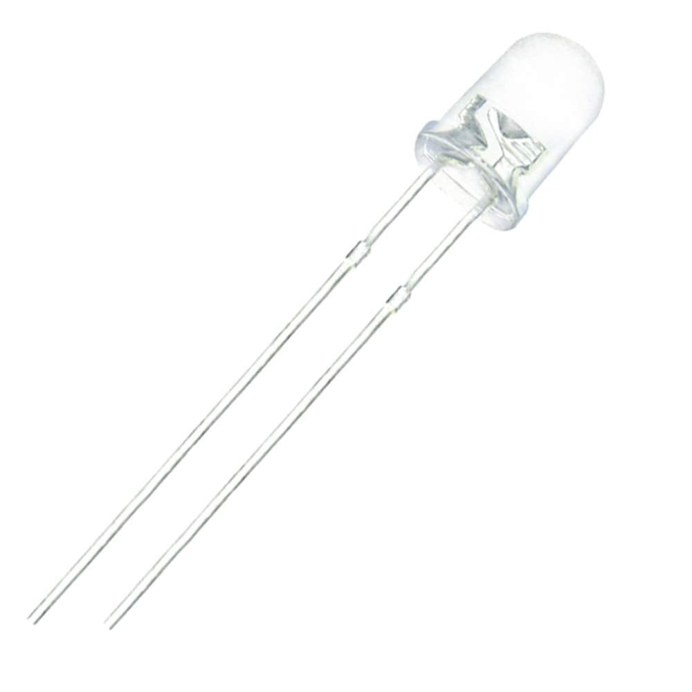 Assorted 5 mm LEDs – 10‑Pack Each of Red, Green, Blue, Orange & Yellow (50 LED Bundle)