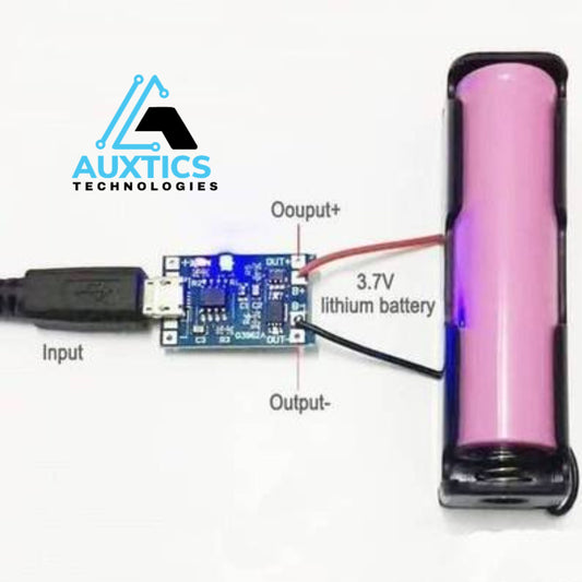 TP4056 Lithium‑Ion Battery Charger Module – 5 V Micro‑USB & USB‑C, 1 A with Protection