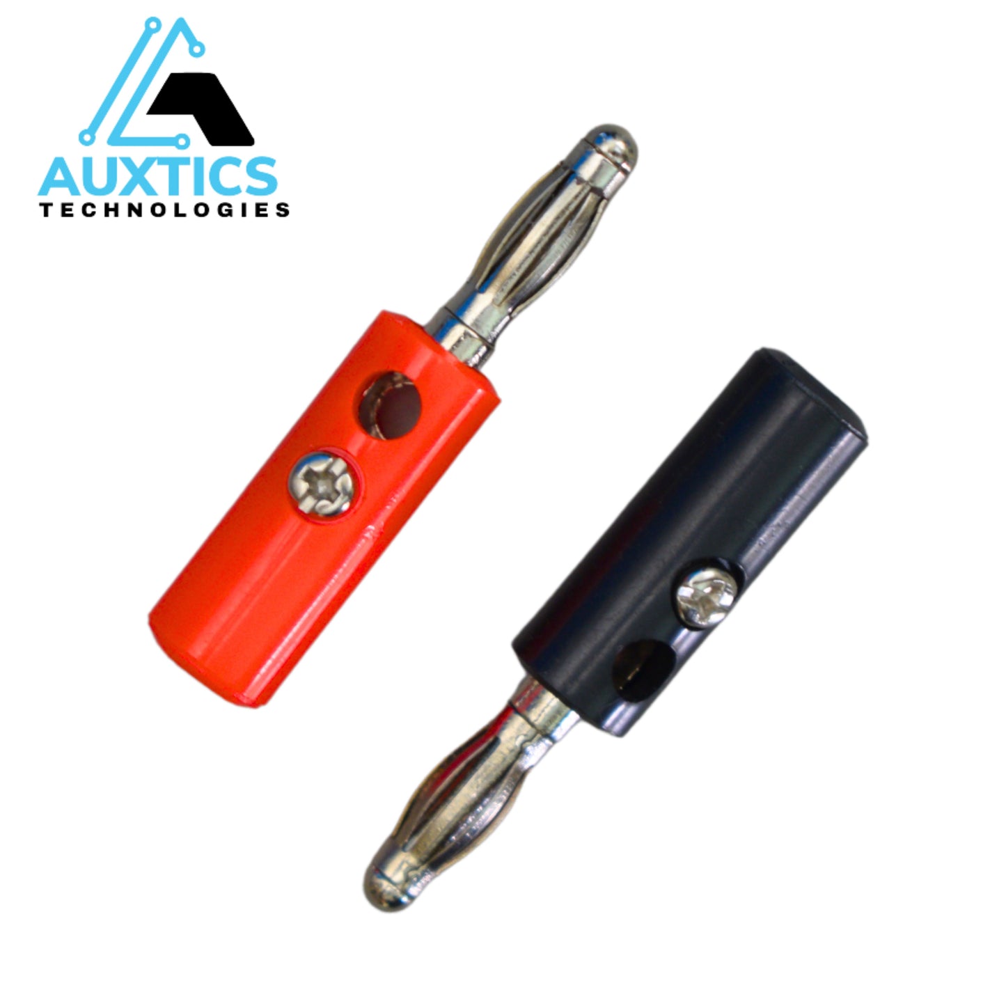 Premium Banana Clip Connector Pair – 4mm (1 Red + 1 Black)