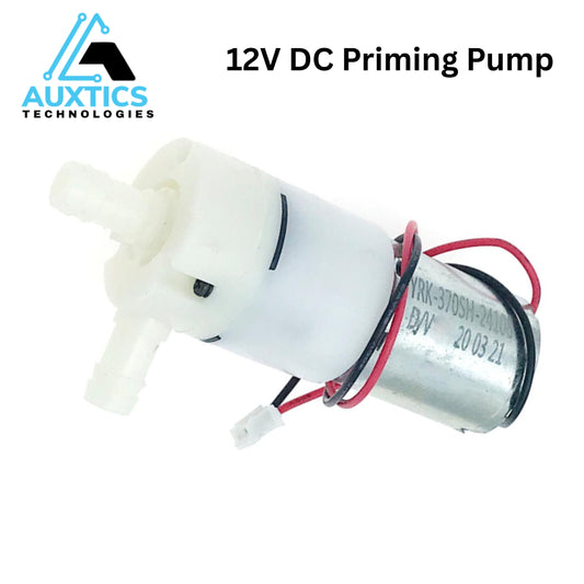 12 V DC 370 Diaphragm Water Pump – Self‑Priming Mini Pump 2–3 L/min for Sprayers, RO & DIY