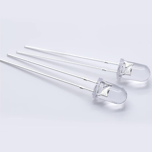 Assorted 5 mm LEDs – 10‑Pack Each of Red, Green, Blue, Orange & Yellow (50 LED Bundle)