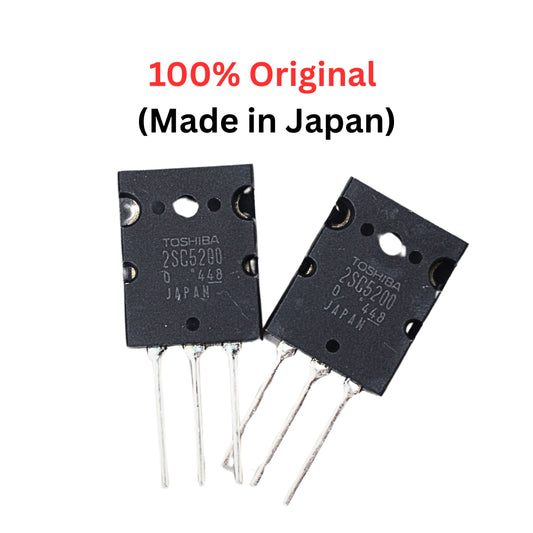 100% Genuine Japanese 2SC5200 Transistor – Pair (2 Pcs) | High Power Audio Output
