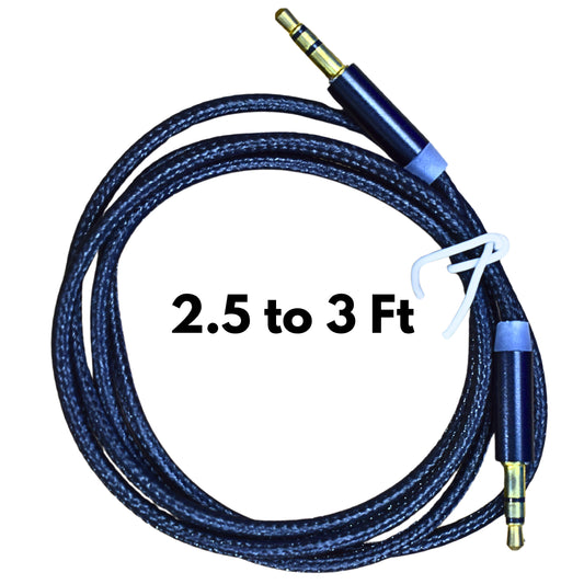 3.5mm to 3.5mm AUX Audio Cable – Stereo Sound for Car, Speaker, and Mobile