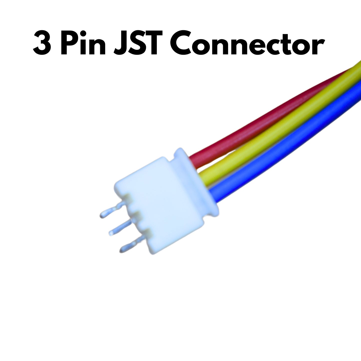 3-Pin JST XH 2.54mm Connector – Male & Female Plug with 30cm Wire Cable