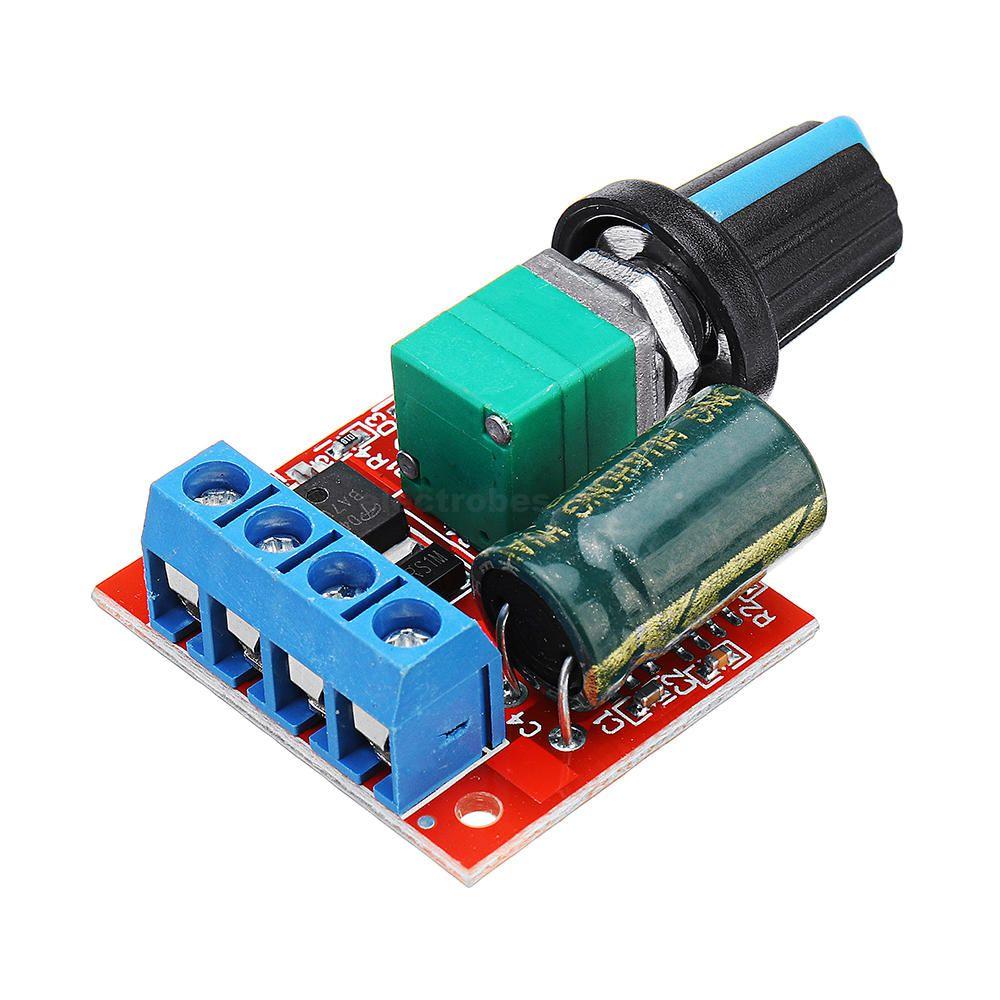 HW-687 5A Mini DC Motor PWM Speed Controller | Compact DC Dimmer Module