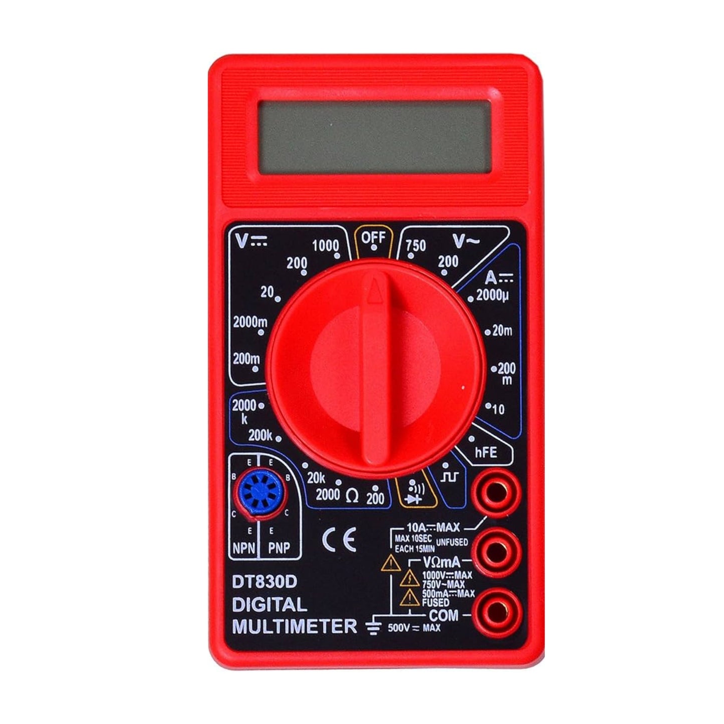 DT830D Digital Multimeter – AC/DC Voltage, Current, Resistance & Diode Tester for DIY & Lab