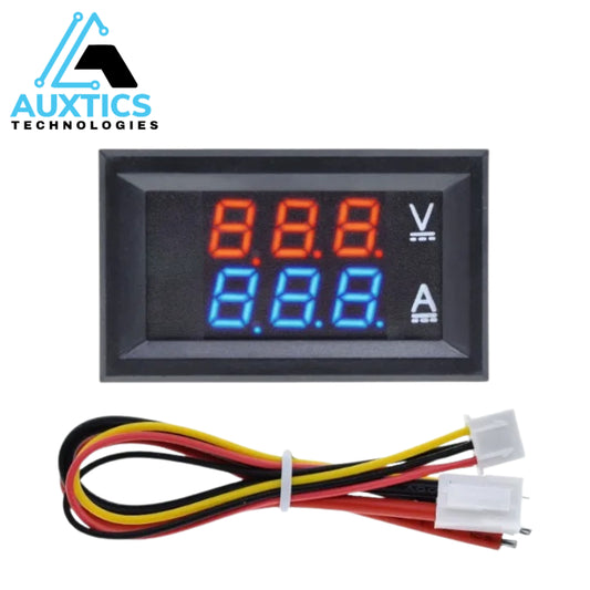 Digital Ampere & Voltmeter Module – Dual Display | DC Current & Voltage Monitor