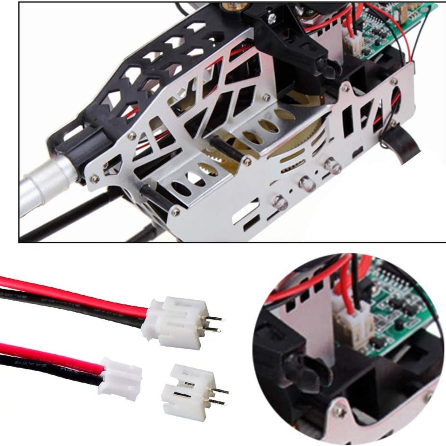 2-Pin JST Connector – XH 2.54mm Pitch Male & Female Plug with 30cm Cable